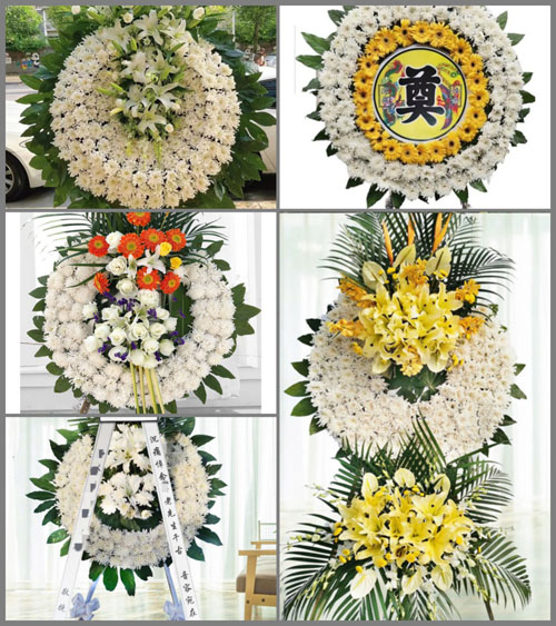 山东青岛李沧区楼山街道花圈速递